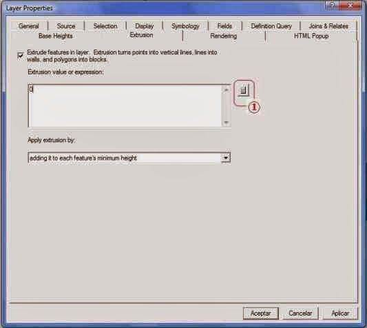 Extruir en arcgis 