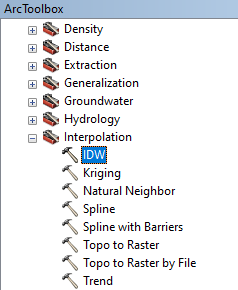 Interpolación con IDW